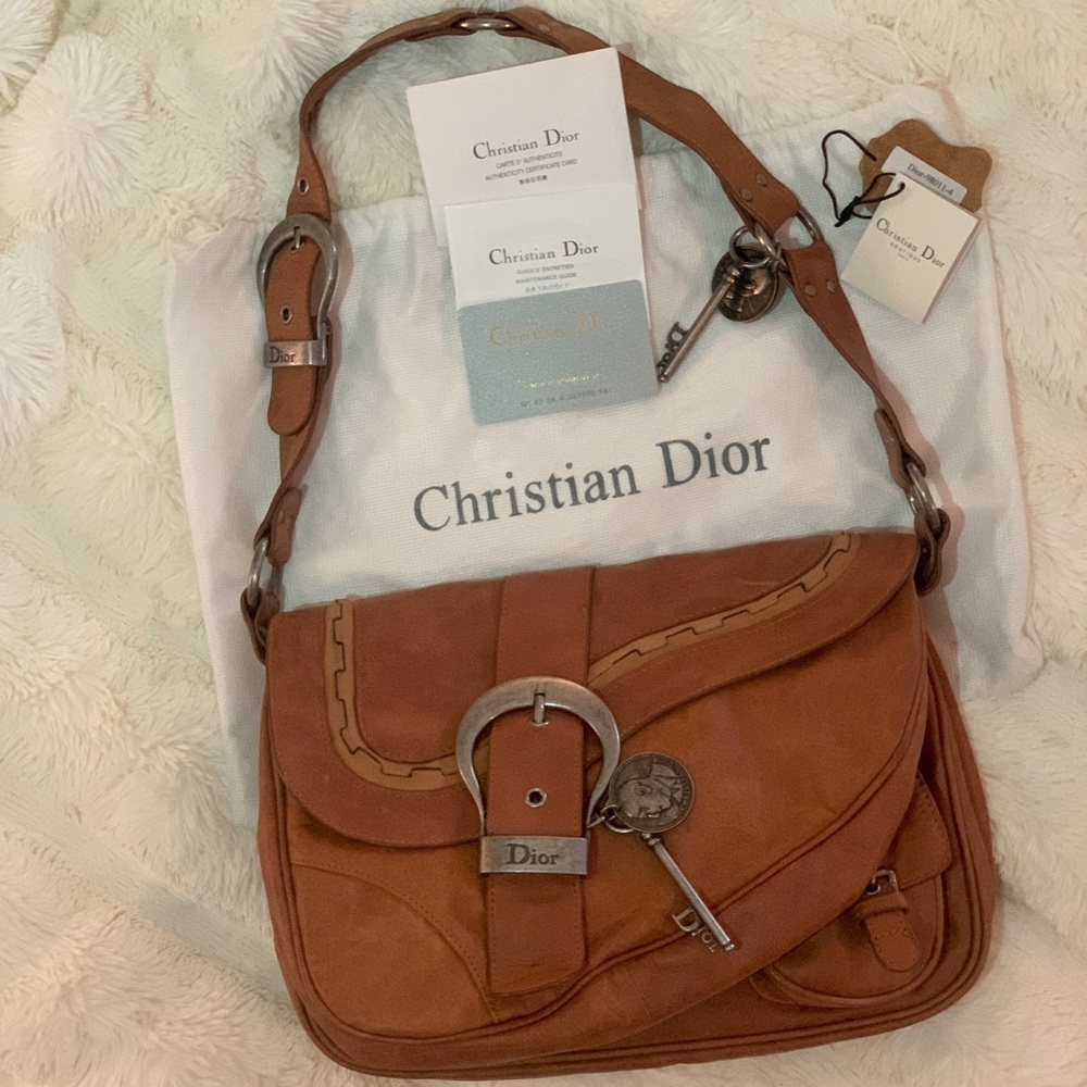 Christian Dior Double Saddle Gaucho bag never used